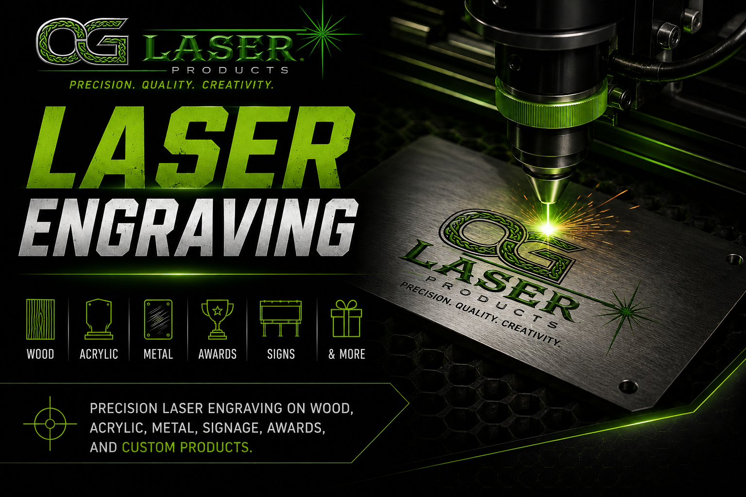 laser engraving title page